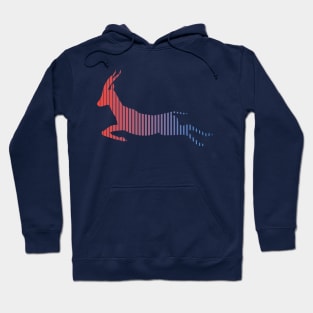 Gazelle Multi-color Animal Gradient Hoodie